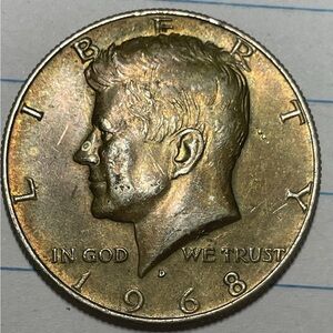 1968 Kennedy Half Dollar Coin